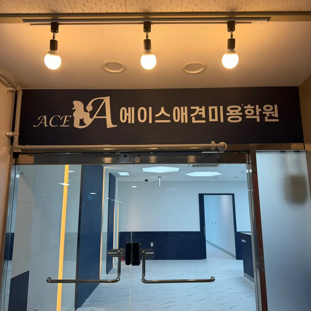 에이스애견미용학원 입구